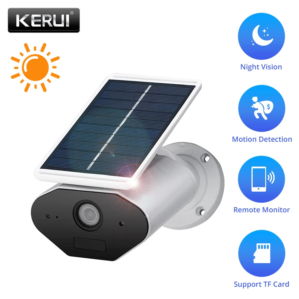 KERUI L4 1.3MP 960P HD Home Security Solar Battery Power WIFI IP Camera Outdoor Waterproof IR Night Vision With Solar Light
KERUI L4 1.3MP 960P HD Home Security Solar Battery Power WIFI IP Camera Outdoor Waterproof IR Night Vision With Solar Light