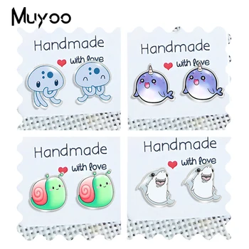 2020 New Cute Octopus Stud Earring Starfish Whale Shark Transparent Acrylic Earrings Epoxy Handamde Jewelry For Girl
2020 New Cute Octopus Stud Earring Starfish Whale Shark Transparent Acrylic Earrings Epoxy Handamde Jewelry For Girl