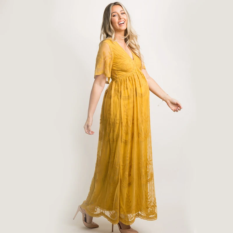 2019 Fashion pregnant women photography photo props lace short-sleeved ruffled dress large size pregnant women's lace clothing
2019 Fashion pregnant women photography photo props lace short-sleeved ruffled dress large size pregnant women's lace clothing