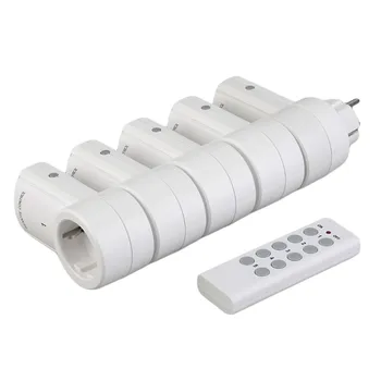 5 Wireless Remote Control Switches Socket Power Outlets Electrical Plugs Adaptors with Remote Control EU
5 Wireless Remote Control Switches Socket Power Outlets Electrical Plugs Adaptors with Remote Control EU