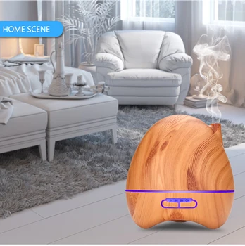 300ml Aroma Essential Oil Diffuser Ultrasonic Air Humidifier for Home Settings 7 Color Changing LED Lamp Shallow wood 
300ml Aroma Essential Oil Diffuser Ultrasonic Air Humidifier for Home Settings 7 Color Changing LED Lamp Shallow wood