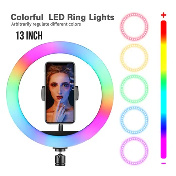 LED Ring Light Colorful Dimmable USB Lamp For Photo Video Studio 13inch/33cm With Phone Clip New
LED Ring Light Colorful Dimmable USB Lamp For Photo Video Studio 13inch/33cm With Phone Clip New