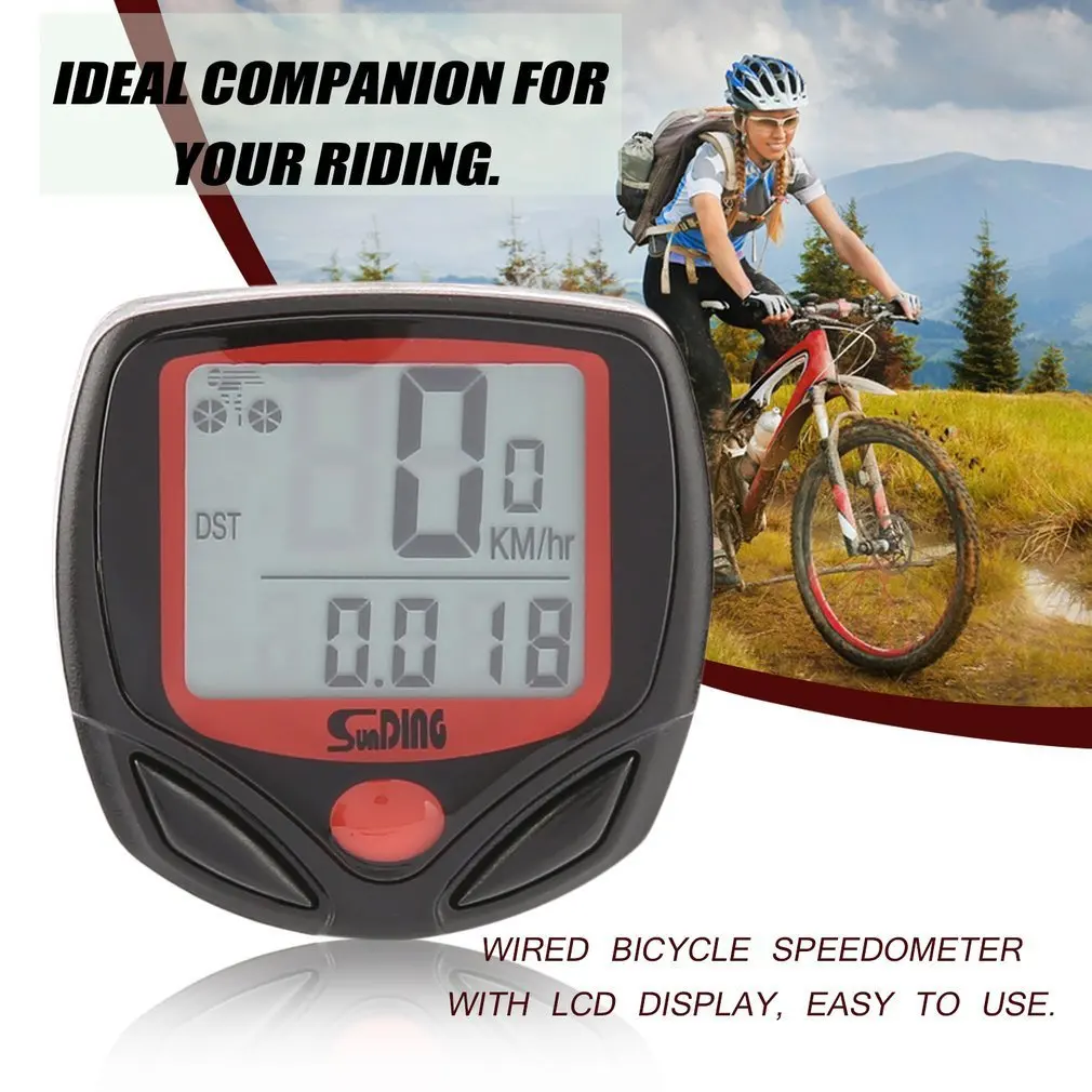 SUNDING SD-546B Wired Multifunctional Bicycle Computer Mini Odometer Stopwatch Portable Digital LCD Waterproof Speedometer
SUNDING SD-546B Wired Multifunctional Bicycle Computer Mini Odometer Stopwatch Portable Digital LCD Waterproof Speedometer