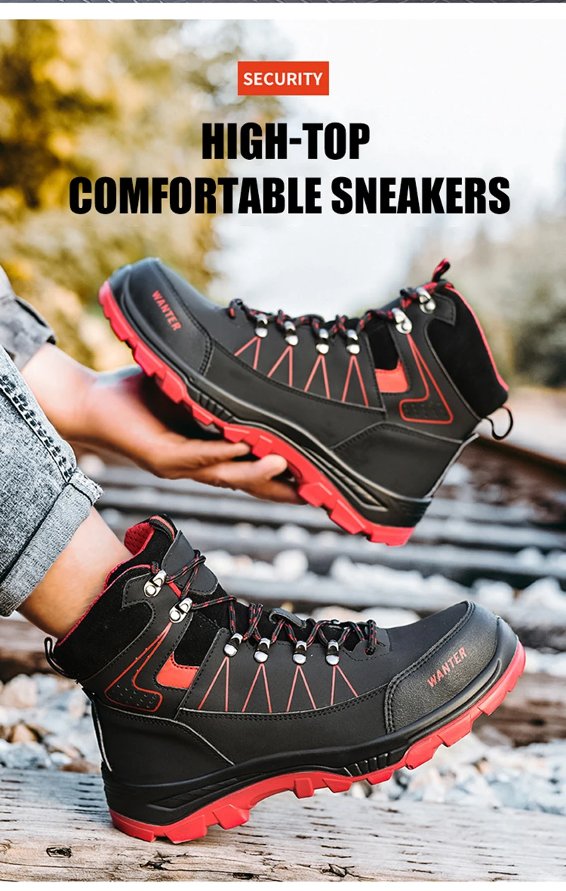 Safety Boots Men Winter Shoes Steel Toe Safety Shoes