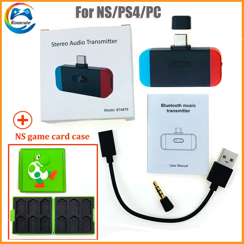 Wireless Bluetooth Audio Transmitter For Nintend Switch Headset USB-C to Bluetooth BT 3.0 Audio Converter for PS4 PC Android
Wireless Bluetooth Audio Transmitter For Nintend Switch Headset USB-C to Bluetooth BT 3.0 Audio Converter for PS4 PC Android