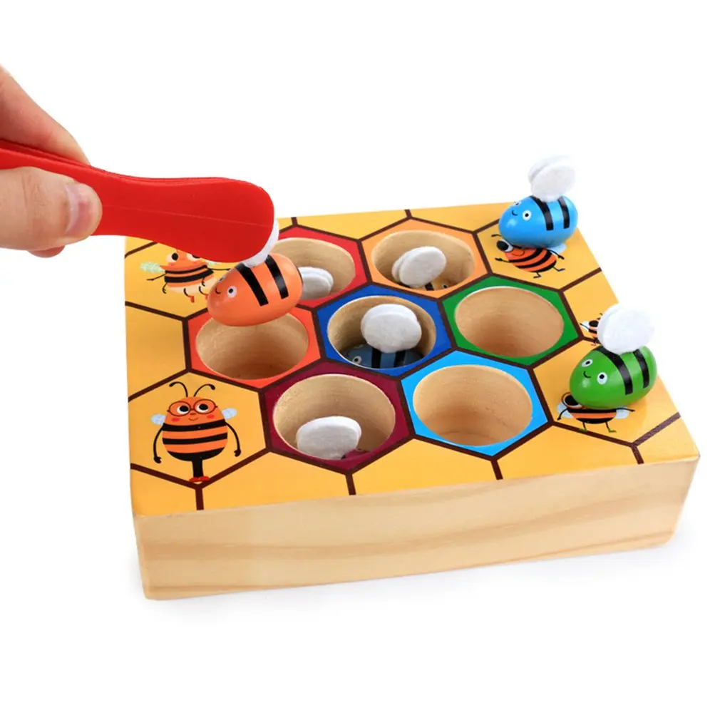 Infant Early Childhood Teaching Beehive Game Children'S Toys Intelligence Clip Catching Bee Color Recognition 0-3 Years Old
Infant Early Childhood Teaching Beehive Game Children'S Toys Intelligence Clip Catching Bee Color Recognition 0-3 Years Old
