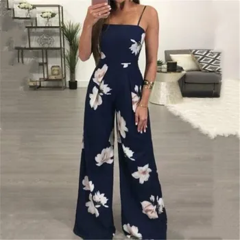 Women Summer Loose Jumpsuit New Floral Printed Sleeveless Wide Legs Trousers Playsuit Female Fashion Sling Long Rompers Hot Sale
Women Summer Loose Jumpsuit New Floral Printed Sleeveless Wide Legs Trousers Playsuit Female Fashion Sling Long Rompers Hot Sale