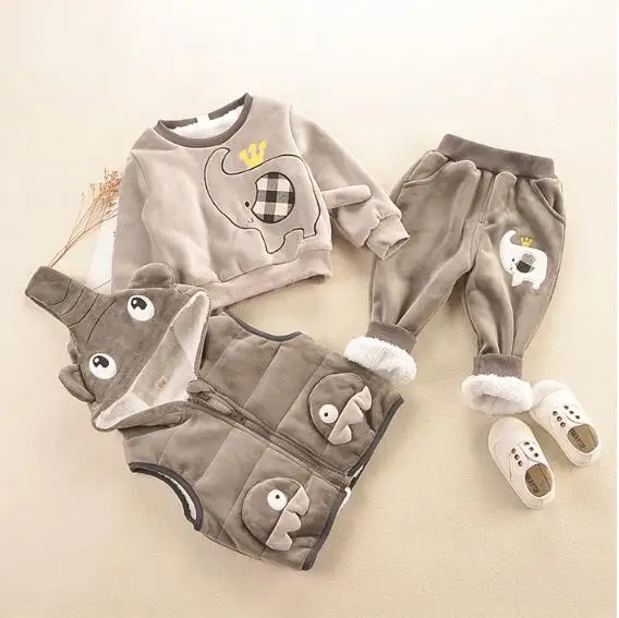 Boys Clothing Sets Winter Children Girls Cotton Thick Velvet Vest Coat Pants 3pcs Tracksuits For Baby Kids Cartoon Warm Outfits
Boys Clothing Sets Winter Children Girls Cotton Thick Velvet Vest Coat Pants 3pcs Tracksuits For Baby Kids Cartoon Warm Outfits