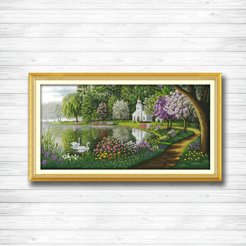 Green lake reflection Scenery Europe dmc 14CT 11CT counted cross stitch Needlework Set Embroidery kits chinese cross stitch
Green lake reflection Scenery Europe dmc 14CT 11CT counted cross stitch Needlework Set Embroidery kits chinese cross stitch