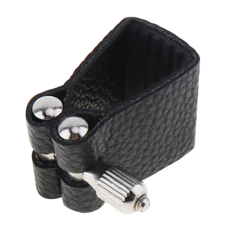 Saxophone Ligature Leather Ligature Alto Sax Mouthpiece Clip Down E with Soft Rubber Fastener for Alto Saxophone
Saxophone Ligature Leather Ligature Alto Sax Mouthpiece Clip Down E with Soft Rubber Fastener for Alto Saxophone