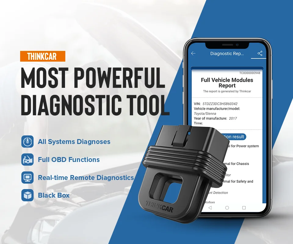 THINKCAR 1S OBD2 Scanner Bluetooth Car Diagnostic Tool OBD2 Scanner Code Reader Auto Diagnostic Scanner Tool PK AP200 ThinkDiag
THINKCAR 1S OBD2 Scanner Bluetooth Car Diagnostic Tool OBD2 Scanner Code Reader Auto Diagnostic Scanner Tool PK AP200 ThinkDiag