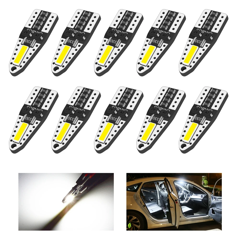 10pcs LED T10 Canbus 194 168 T10 W5W LED Car Light Source wedge side lamp for renault captur/Seat Leon MK3/passat cc/peugeot 406
10pcs LED T10 Canbus 194 168 T10 W5W LED Car Light Source wedge side lamp for renault captur/Seat Leon MK3/passat cc/peugeot 406