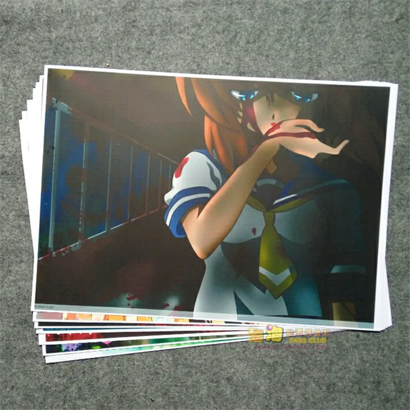 8 шт./компл. аниме Higurashi когда они плачут Постер риугу Рена сонозаки Мион настенные