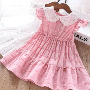 Spring and Summer Girls Peter Pan Collar Dots Dress Childrenswear Wholesale
Spring and Summer Girls Peter Pan Collar Dots Dress Childrenswear Wholesale