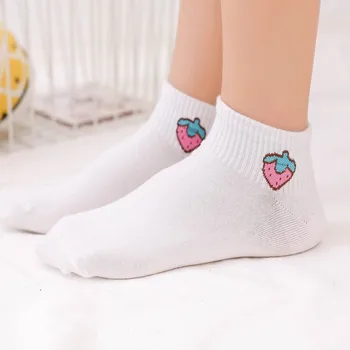 Korean-Style Summer White Short Socks 200 Needle Fruit Embroidered Socks Children Ulzzang Sports College Style GIRL'S Boat
Korean-Style Summer White Short Socks 200 Needle Fruit Embroidered Socks Children Ulzzang Sports College Style GIRL'S Boat