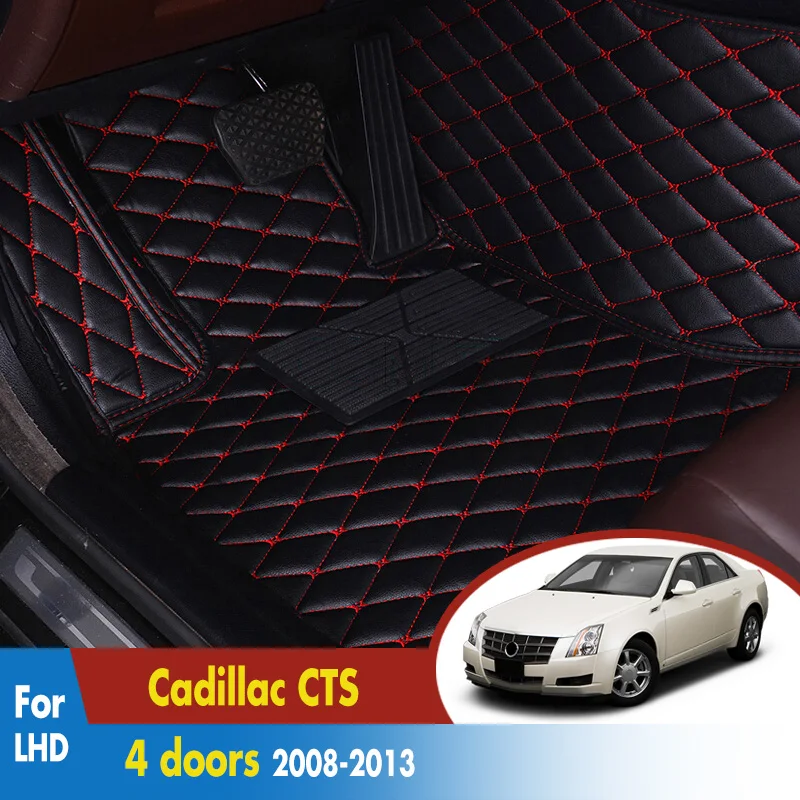 Автомобильные коврики для Cadillac CTS 4 двери 2008 2009 2010 2011 2012 2013 Кожаные внутренние