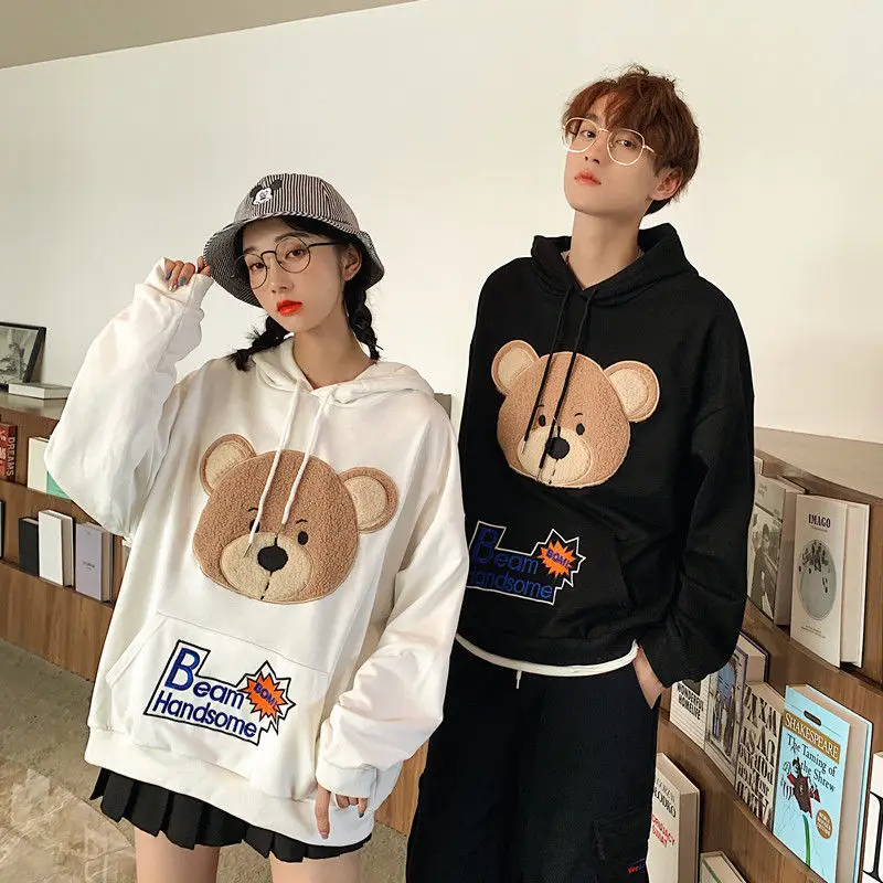 Bear Pattern Long Sleeve Hoodie Couple Wear Oversized Korean Winter Long Sleeve Hoodie Harajuku
Bear Pattern Long Sleeve Hoodie Couple Wear Oversized Korean Winter Long Sleeve Hoodie Harajuku