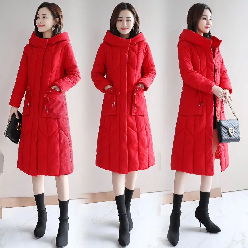 Cotton-padded Clothes Women's Mid-length 2018 Winter New Style Hooded down Jacket Cotton-padded Clothes Large Size Slimming Thic
Cotton-padded Clothes Women's Mid-length 2018 Winter New Style Hooded down Jacket Cotton-padded Clothes Large Size Slimming Thic