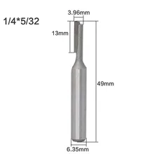 1/4'' Shank Straight Flute Carbide Tipped Milling Cutter Tungsten Single Double Flute Straight Router Bit Set 5/32" 3/16" 5/8"
1/4'' Shank Straight Flute Carbide Tipped Milling Cutter Tungsten Single Double Flute Straight Router Bit Set 5/32" 3/16" 5/8"