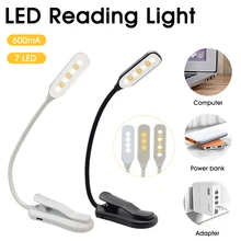Rechargeable Book Light 7 LED Reading Light with 3-Level Warm Cool White Daylight Flexible Easy Clip Night Reading Lamp in Bed
Rechargeable Book Light 7 LED Reading Light with 3-Level Warm Cool White Daylight Flexible Easy Clip Night Reading Lamp in Bed