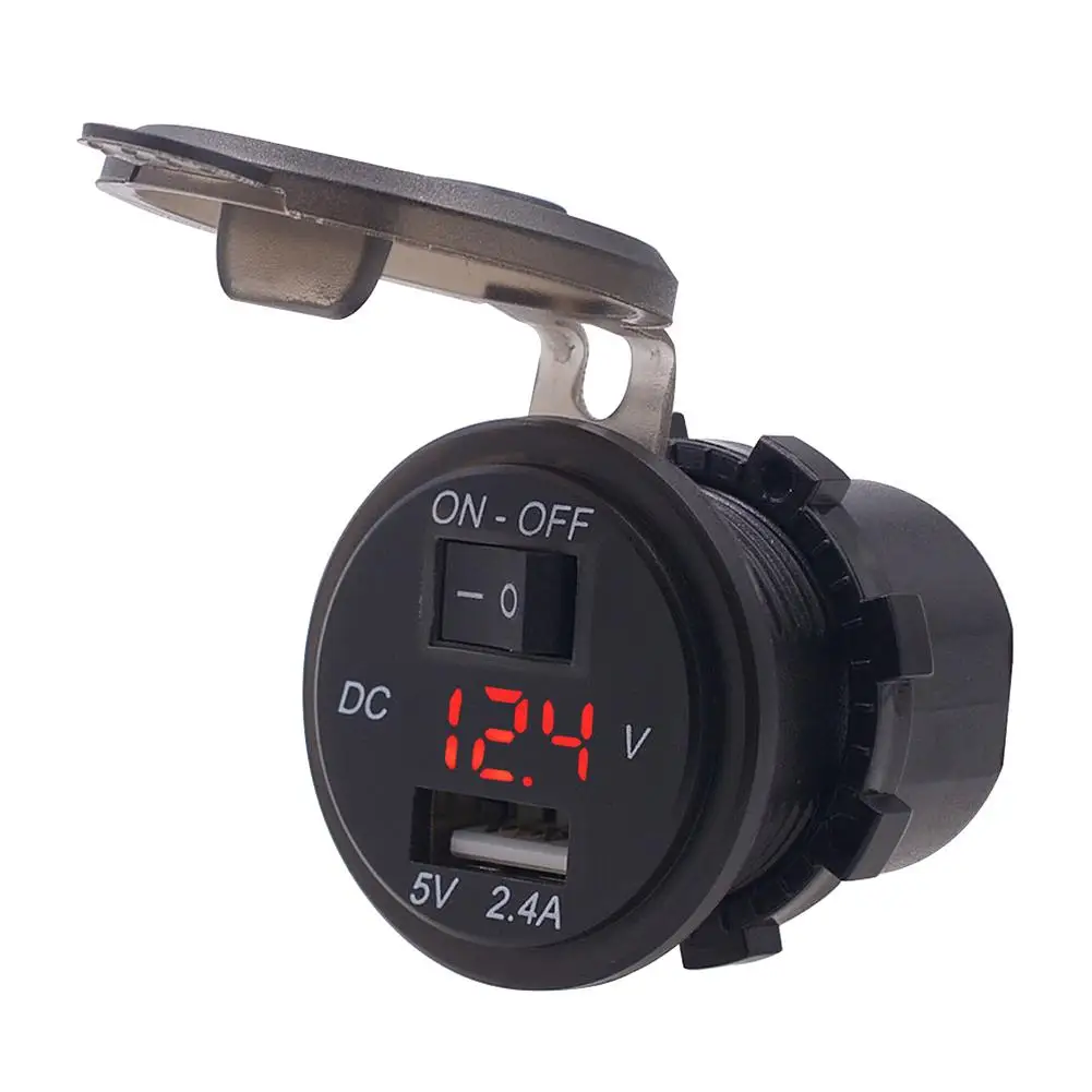 12V Dual USB Port Car Charger Cigarette Lighter Socket Plug LED Digital Voltmeter Waterproof Mobile Phone Smart Charging Adapter
12V Dual USB Port Car Charger Cigarette Lighter Socket Plug LED Digital Voltmeter Waterproof Mobile Phone Smart Charging Adapter