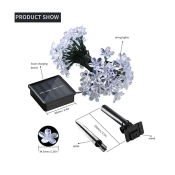 ICOCO Outdoor Solar String Lights Fairy Blossom Flower 20 feet 50 LED String Lighting for Christmas Party Home Patio
ICOCO Outdoor Solar String Lights Fairy Blossom Flower 20 feet 50 LED String Lighting for Christmas Party Home Patio