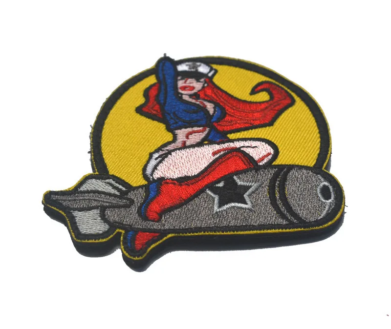 Нашивки с вышивкой США PINUP GIRL Bomb goddessplash 3D Beauty Warrior Bisexual военные тактические