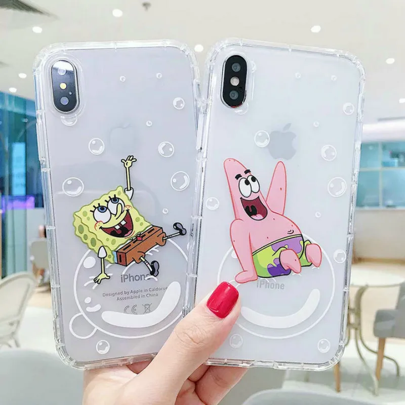 Spongebob mobile phone case cartoon transparent soft shell x xr max 11 pro protective cover for iPhone 6s 7 8plus
Spongebob mobile phone case cartoon transparent soft shell x xr max 11 pro protective cover for iPhone 6s 7 8plus
