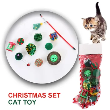 Pet Cat Christmas Combination Set PE Sock Packing Toy (Blue) Type C With Christmas Sock Packing For Dogs Cats Toys Accessories
Pet Cat Christmas Combination Set PE Sock Packing Toy (Blue) Type C With Christmas Sock Packing For Dogs Cats Toys Accessories