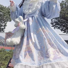 2021 Spring Lolita Dress Kawaii Women Lace Maid Costume Dress Cute Bow Japanese Sweet Fresh Student Goth Party Fairy Robe Dress
2021 Spring Lolita Dress Kawaii Women Lace Maid Costume Dress Cute Bow Japanese Sweet Fresh Student Goth Party Fairy Robe Dress