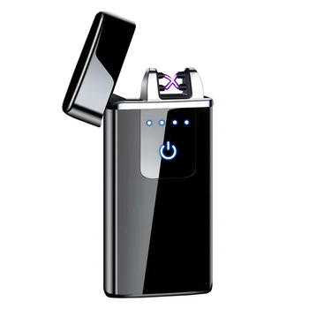 Double Arc USB Electric Lighter Touch Fire Plasma Arc Electronic Cigarette Lighter Windproof Metal Novelty Lighters Mens Gift
Double Arc USB Electric Lighter Touch Fire Plasma Arc Electronic Cigarette Lighter Windproof Metal Novelty Lighters Mens Gift
