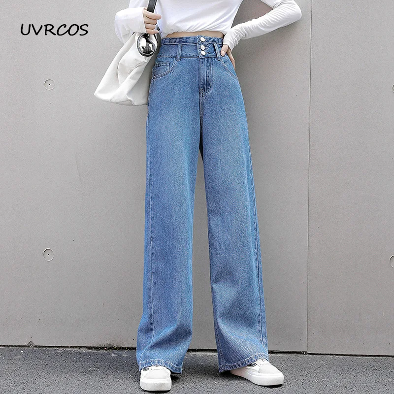 Ladies 'jeans With high waist , leisurely Wide leg Pants which it's Fashion , Vintage style straight Pants in autumn in 2020
Ladies 'jeans With high waist , leisurely Wide leg Pants which it's Fashion , Vintage style straight Pants in autumn in 2020