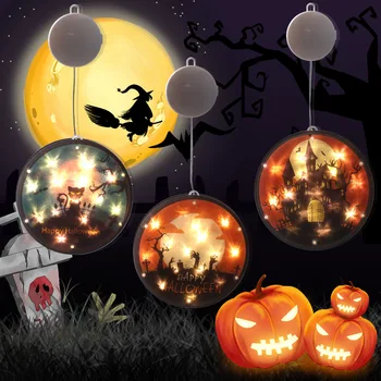 New Color Light Halloween Decoration Scary Window Led Battery Hanging Lantern Pumpkin Ghost Star Lantern String Festival Lantern 
New Color Light Halloween Decoration Scary Window Led Battery Hanging Lantern Pumpkin Ghost Star Lantern String Festival Lantern