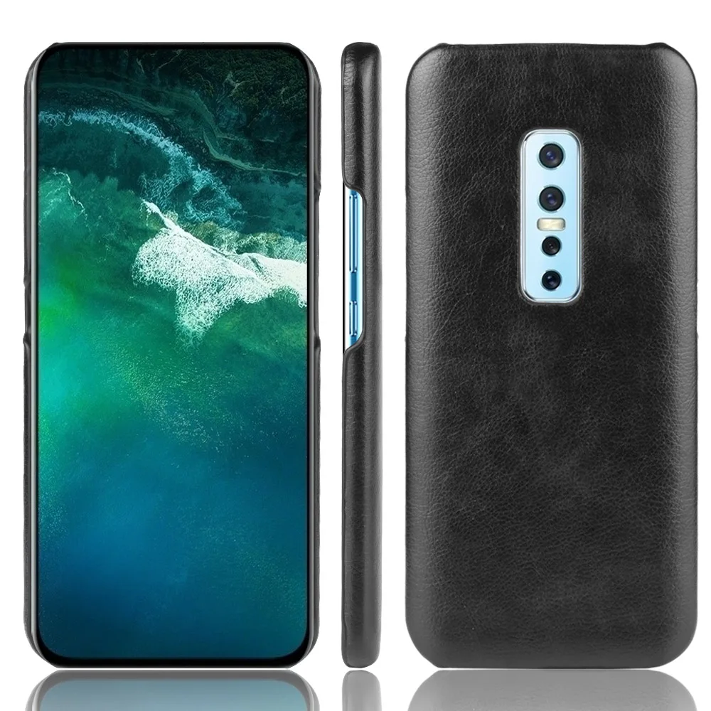 Личи узор Ретро чехол для телефона из искусственной кожи Vivo V17 Pro S1 | Мобильные