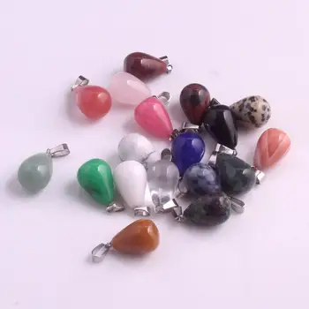50 PCS Wholesale Natural Stone Water Drop Necklace Pendant Crystal Opalite Chakra Healing Beads DIY for Earring Jewelry Making
50 PCS Wholesale Natural Stone Water Drop Necklace Pendant Crystal Opalite Chakra Healing Beads DIY for Earring Jewelry Making