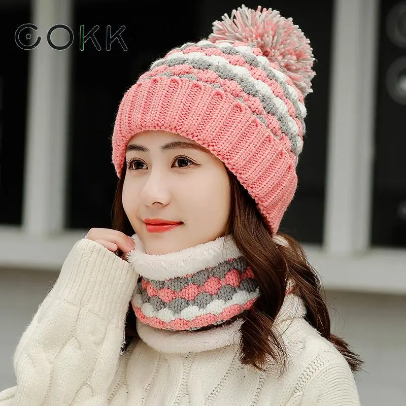 COKK 2019 New Winter Women Hat Knitted Wool Warm Scarf Thick Windproof Balaclava Multi Functional Hat Scarf Set For Women
COKK 2019 New Winter Women Hat Knitted Wool Warm Scarf Thick Windproof Balaclava Multi Functional Hat Scarf Set For Women