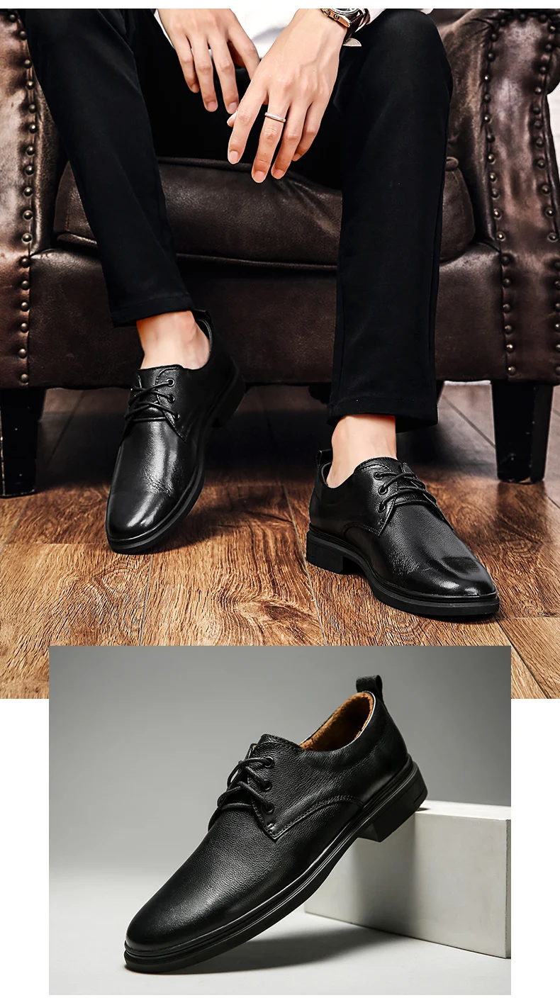 Męskie buty casualowe z oddychającej skóry - Oxfordy - Wianko - 31