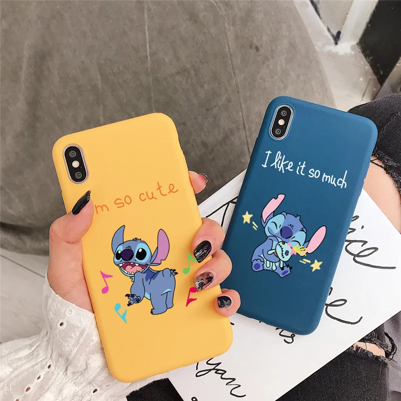 Cute cartoon happy stich phone case for iPhone Xs MAX Xr X 7 8plus 6 6splus Funny Painted Couple soft tpu cover cases Fundas 
Cute cartoon happy stich phone case for iPhone Xs MAX Xr X 7 8plus 6 6splus Funny Painted Couple soft tpu cover cases Fundas