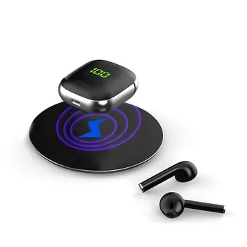 WK60 TWS5.0 Bluetooth Headset LED Display QI IPX5 Waterproof Wireless Charging Binaural HD Call Earphone Mini Earphone
WK60 TWS5.0 Bluetooth Headset LED Display QI IPX5 Waterproof Wireless Charging Binaural HD Call Earphone Mini Earphone