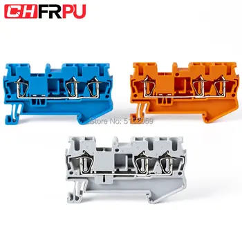 10Pcs ST2.5-TWIN Din Rail terminal block Three conductor spring cage terminal block,One in two out wire terminal block
10Pcs ST2.5-TWIN Din Rail terminal block Three conductor spring cage terminal block,One in two out wire terminal block