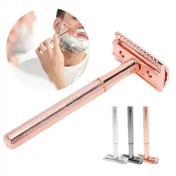 Razor Men Manual Razor Zinc Alloy Non Slip Close Fitting Double Sided Blade Shaving Knife Safety Razor
Razor Men Manual Razor Zinc Alloy Non Slip Close Fitting Double Sided Blade Shaving Knife Safety Razor