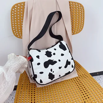 Fashion Cow Pattern Crossbody Bag Women Canvas Casual Shoulder Female Messenger Sling Handbag Pouch 
Fashion Cow Pattern Crossbody Bag Women Canvas Casual Shoulder Female Messenger Sling Handbag Pouch