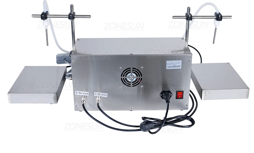 ZONEPACK ZS-PP532W Semi Automatic Peristaltic Pump Filling Machine Ink Essential Oil Perfume Water Bottle Filler