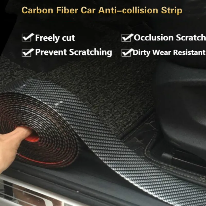 Carbon Fiber Rubber Moulding Strip Soft Black Trim Bumper Strip DIY Door Sill Protector Edge Guard Car Stickers Car Styling
Carbon Fiber Rubber Moulding Strip Soft Black Trim Bumper Strip DIY Door Sill Protector Edge Guard Car Stickers Car Styling