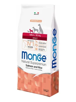 MONGE MONGE SPECIALITY DOG MINI ADULT for adult dogs of small breeds with salmon and rice
MONGE MONGE SPECIALITY DOG MINI ADULT for adult dogs of small breeds with salmon and rice