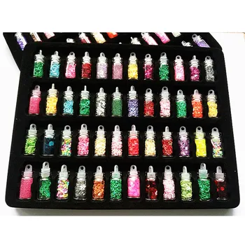 Nail Art 48 Colors Glitter Decoration Tips For UV Acrylic System Tips Glitter Powder Sequins Color Beads Laser Film Kit Set
Nail Art 48 Colors Glitter Decoration Tips For UV Acrylic System Tips Glitter Powder Sequins Color Beads Laser Film Kit Set
