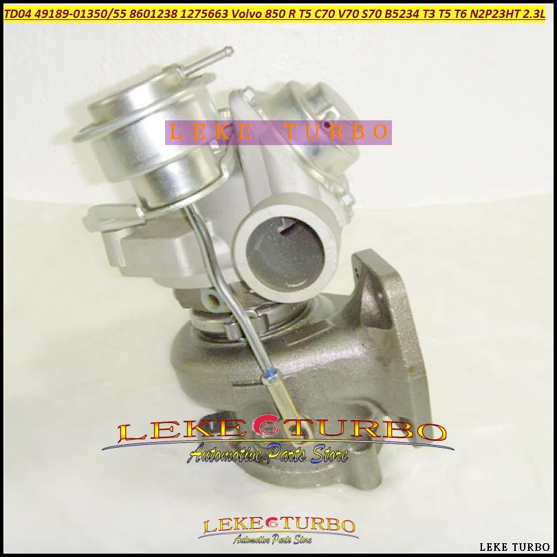 Turbo TD04 49189-01350 49189-01355 8601238 1275663 Turbocharger For Volvo 850 R T5 C70 V70 S70 B5234 T3 T5 T6 N2P23HT 2 (4)