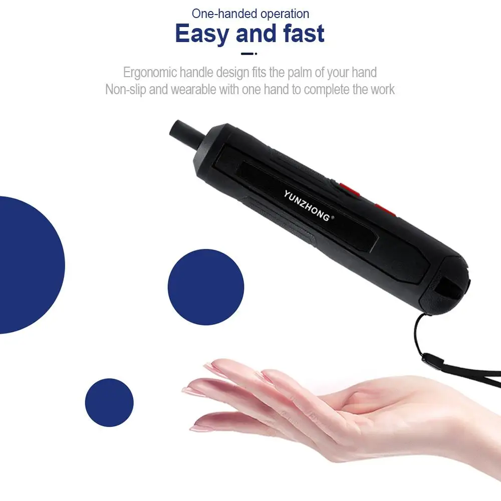 Durable Electric Drill Driver 3.6V Power Tools Carpentry Hole Puncher Black Electric Drill Practical 6 Files Polishing
Durable Electric Drill Driver 3.6V Power Tools Carpentry Hole Puncher Black Electric Drill Practical 6 Files Polishing