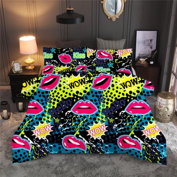 Nordic Fashion Girls Bed Linens Set 3D Personality Lips Duvet Cover Set Soft Skin-friendly US Full CouplesBedding Set for Adults
Nordic Fashion Girls Bed Linens Set 3D Personality Lips Duvet Cover Set Soft Skin-friendly US Full CouplesBedding Set for Adults