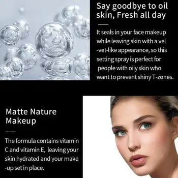 Makeup Setting Spray Matte Finish Bottle Moisturizer Face Long-lasting Cosmetics Base Hydrating Oil-control Foundation Fix L5A7
Makeup Setting Spray Matte Finish Bottle Moisturizer Face Long-lasting Cosmetics Base Hydrating Oil-control Foundation Fix L5A7